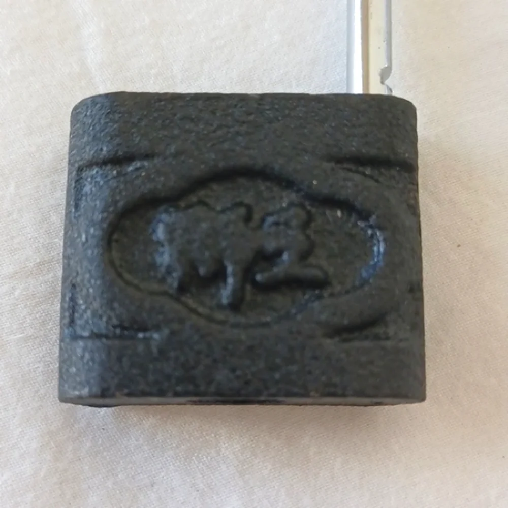 Vintage 888 Cast Iron Padlock with Key, China